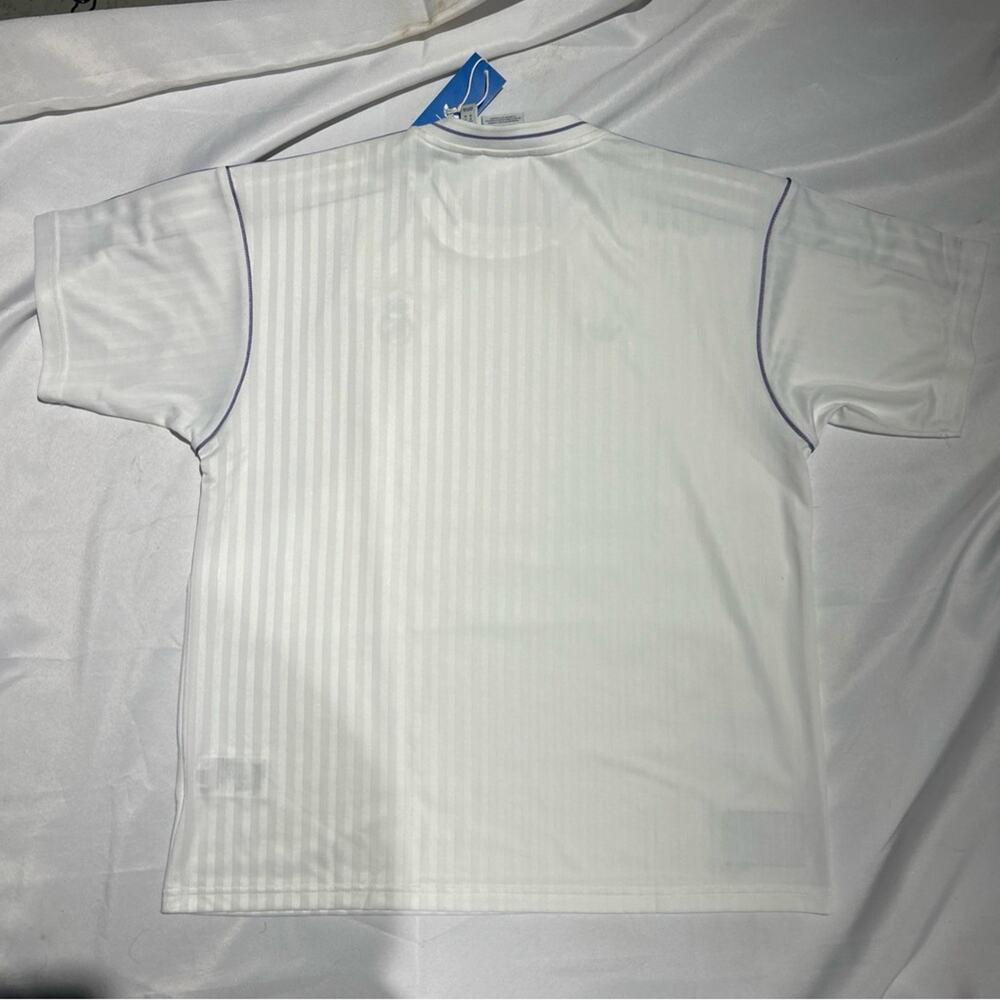 Adidas‎ Originals Real Madrid Icon Jersey White Purple Men’s Size M Authentic - Picture 7 of 7